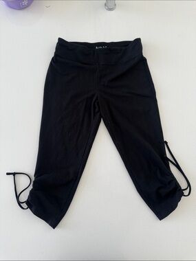 Marc New York Black Capri Jogger Pants with Drawstring